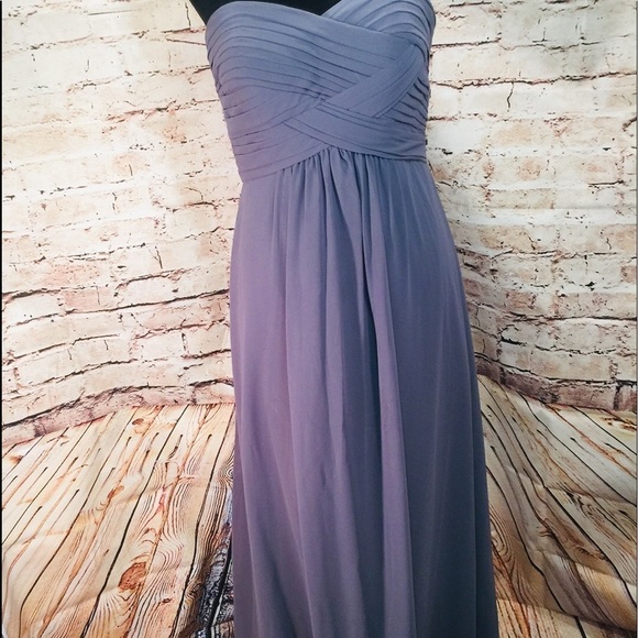 Bill levkoff Gray size 8 prime/bridesmaid gown - Picture 2 of 8